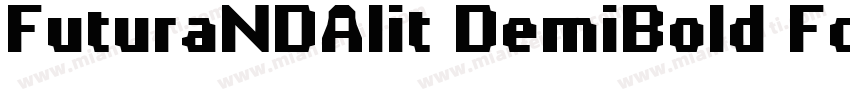 FuturaNDAlit DemiBold Fonts字体转换